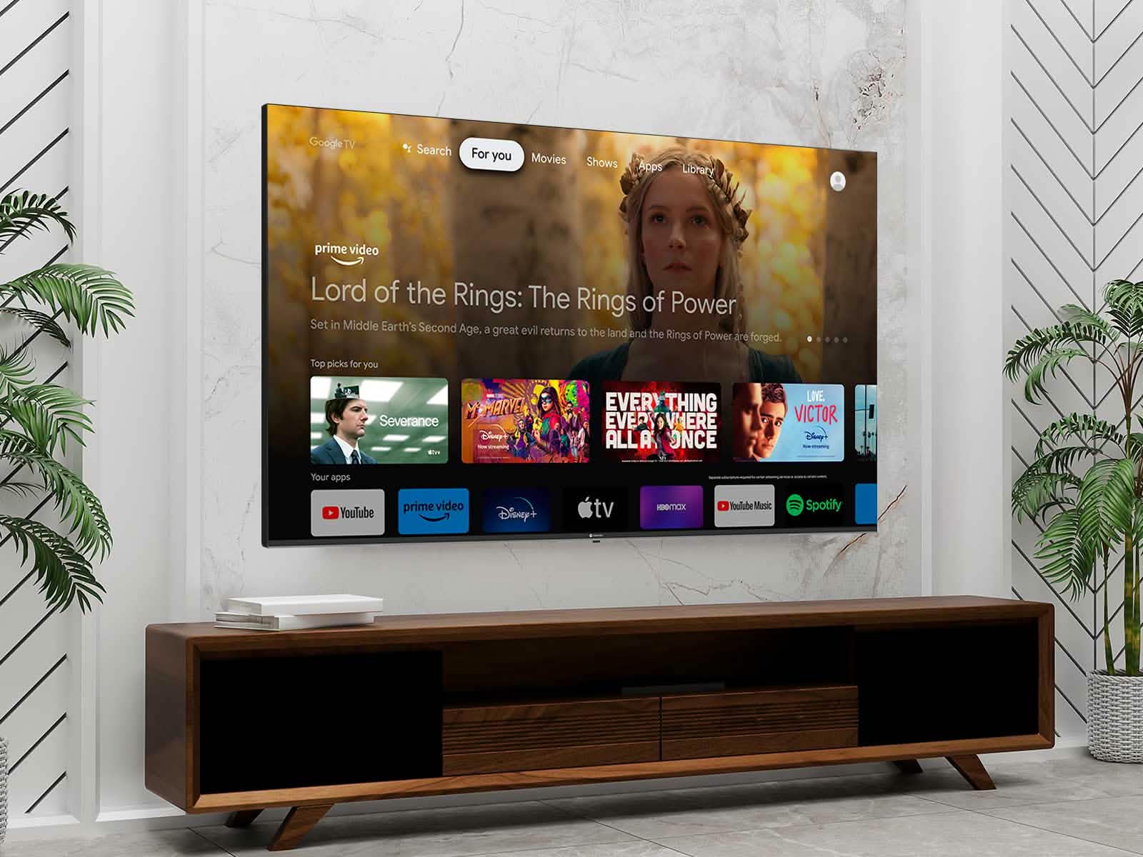 Televisor Motorola 86TMKQLED Google TV Indurama