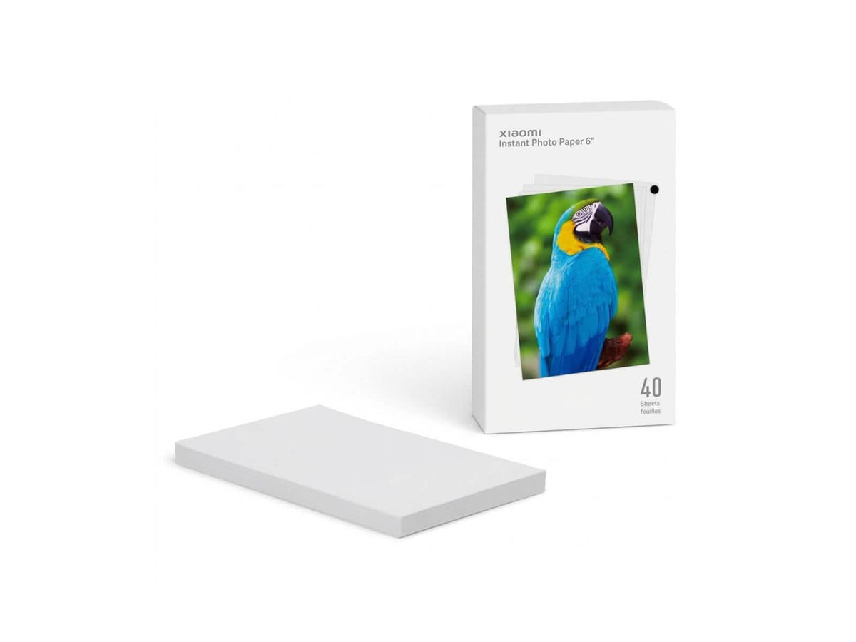 Papel Fotográfico Instantáneo 6" 40 Hojas Blanco Xiaomi
