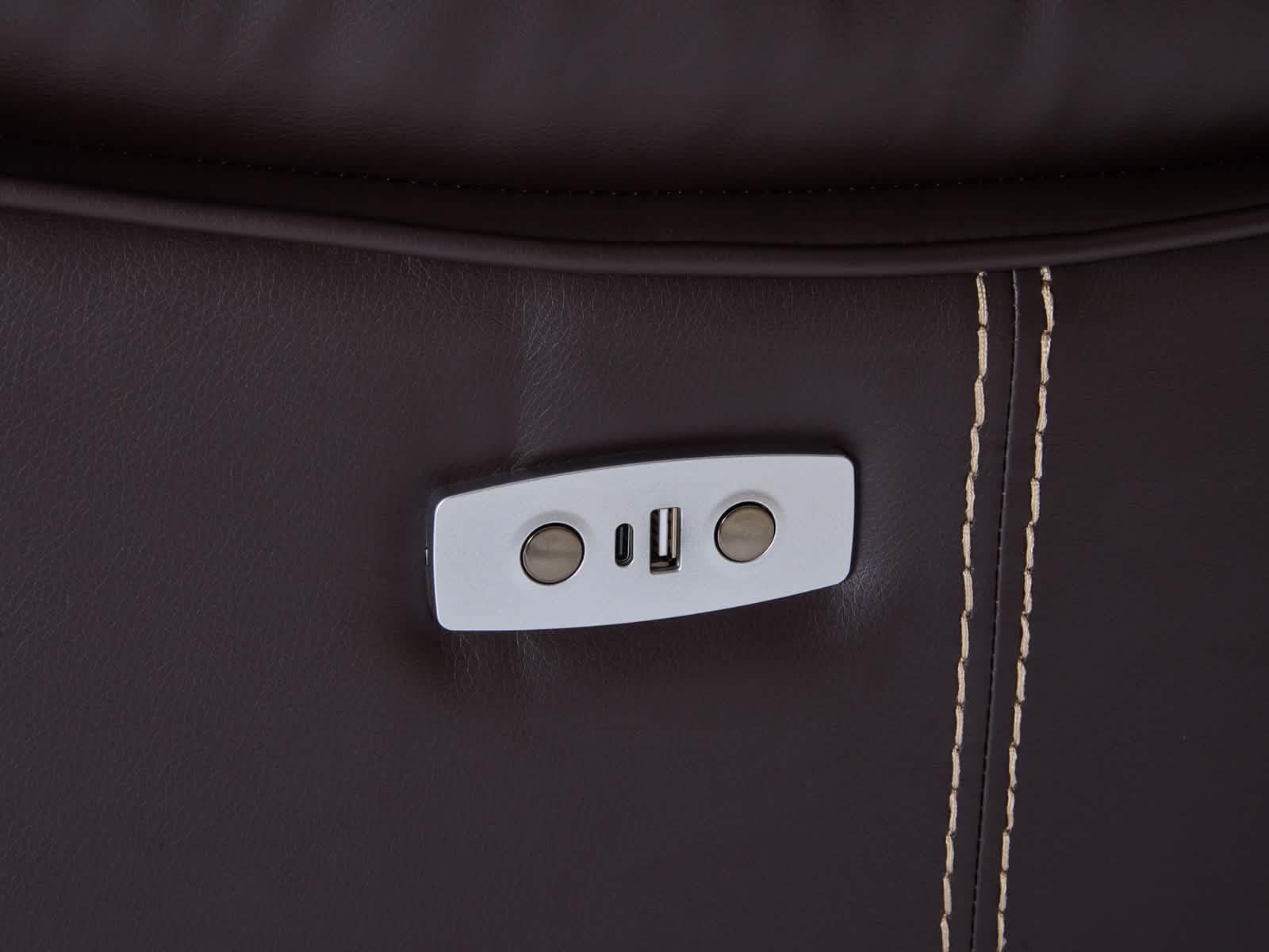 Loveseat Power Recliner Kimberly #Color_Brown"PM103-4"