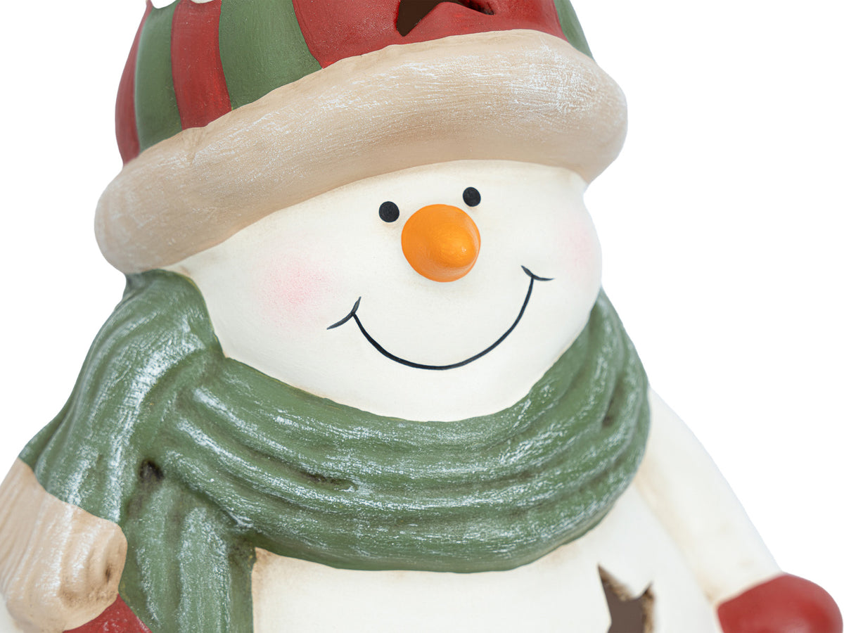 Linterna Muñeco de Nieve Navidad