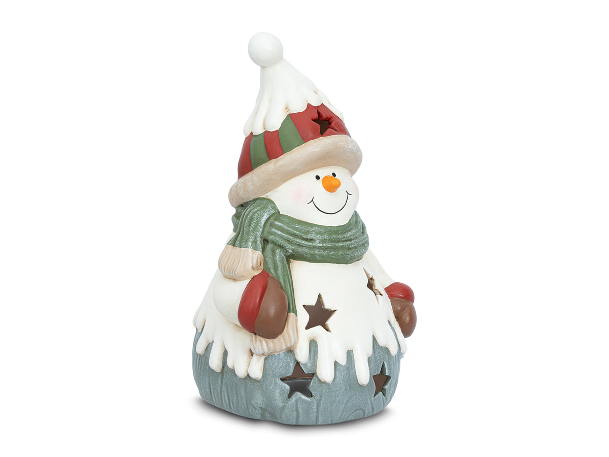 Linterna Muñeco de Nieve Navidad