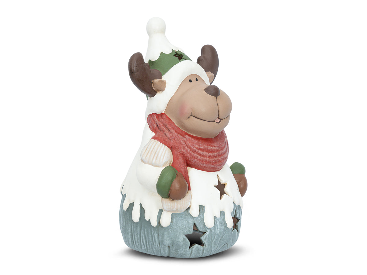 Figura Linterna Reno Navidad