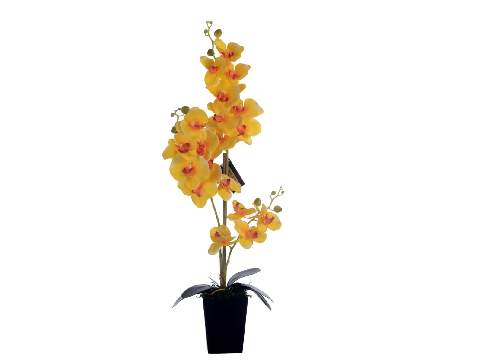 Flores Orquideas Artificiales C/Amarillo