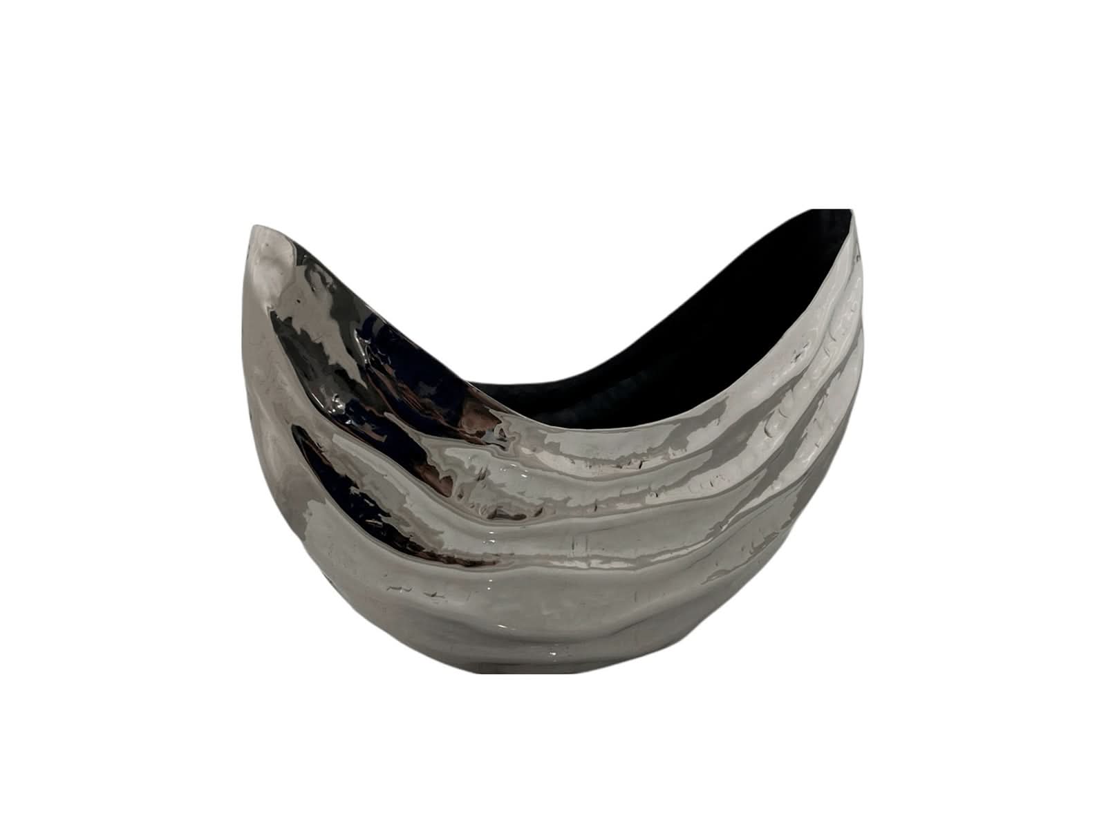 Florero 35X25Cm Plata