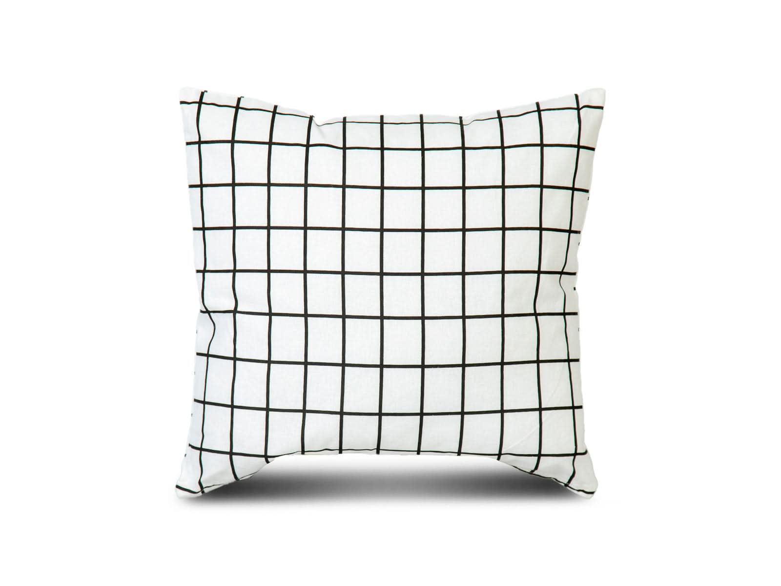 Cojin Poliester Blanco a Cuadros