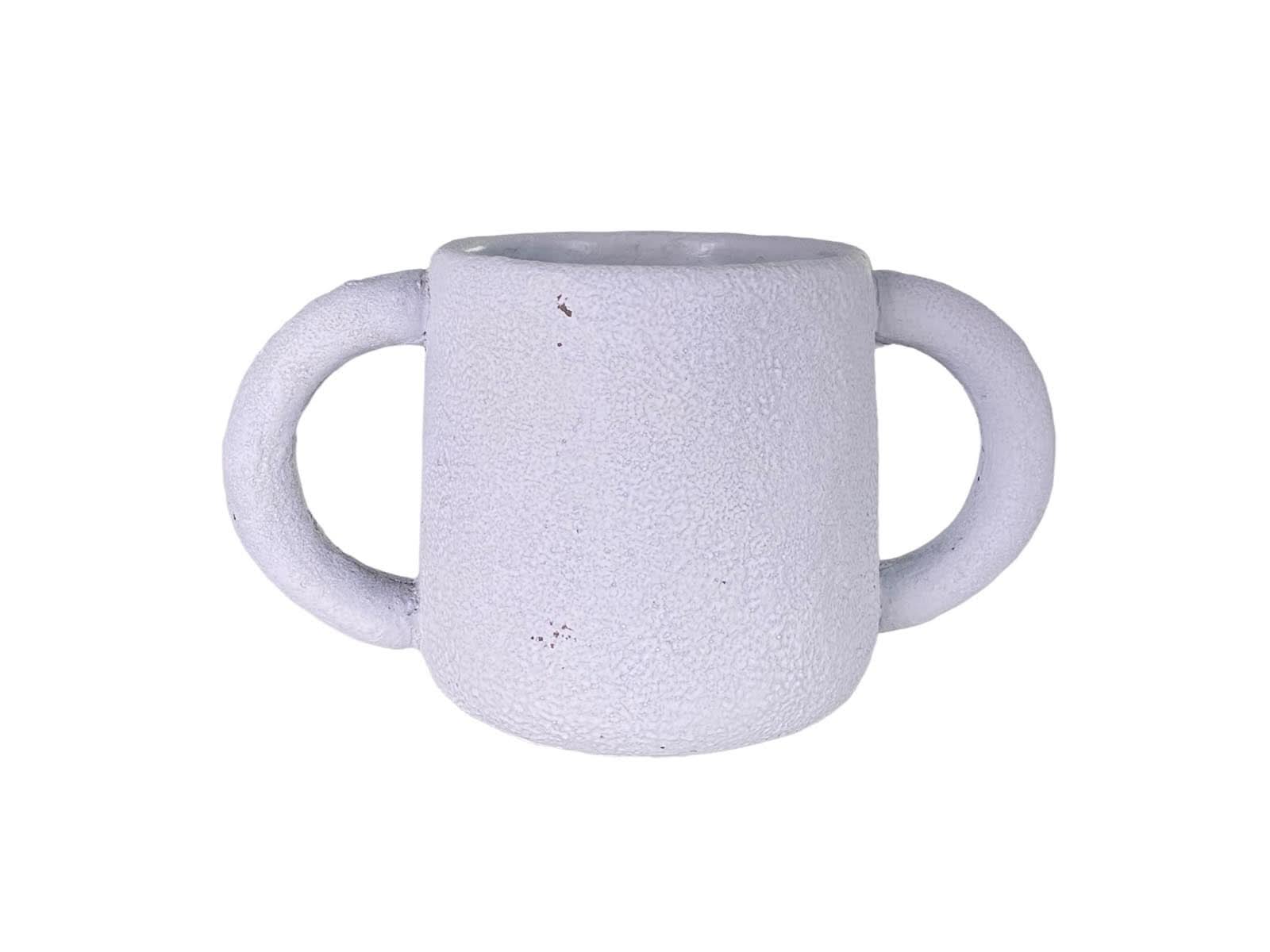 Maceta Cemento Blanco