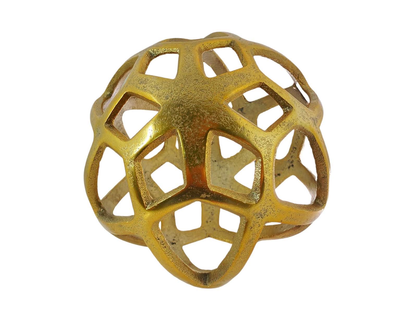 Figura Esfera Aluminio Dorado