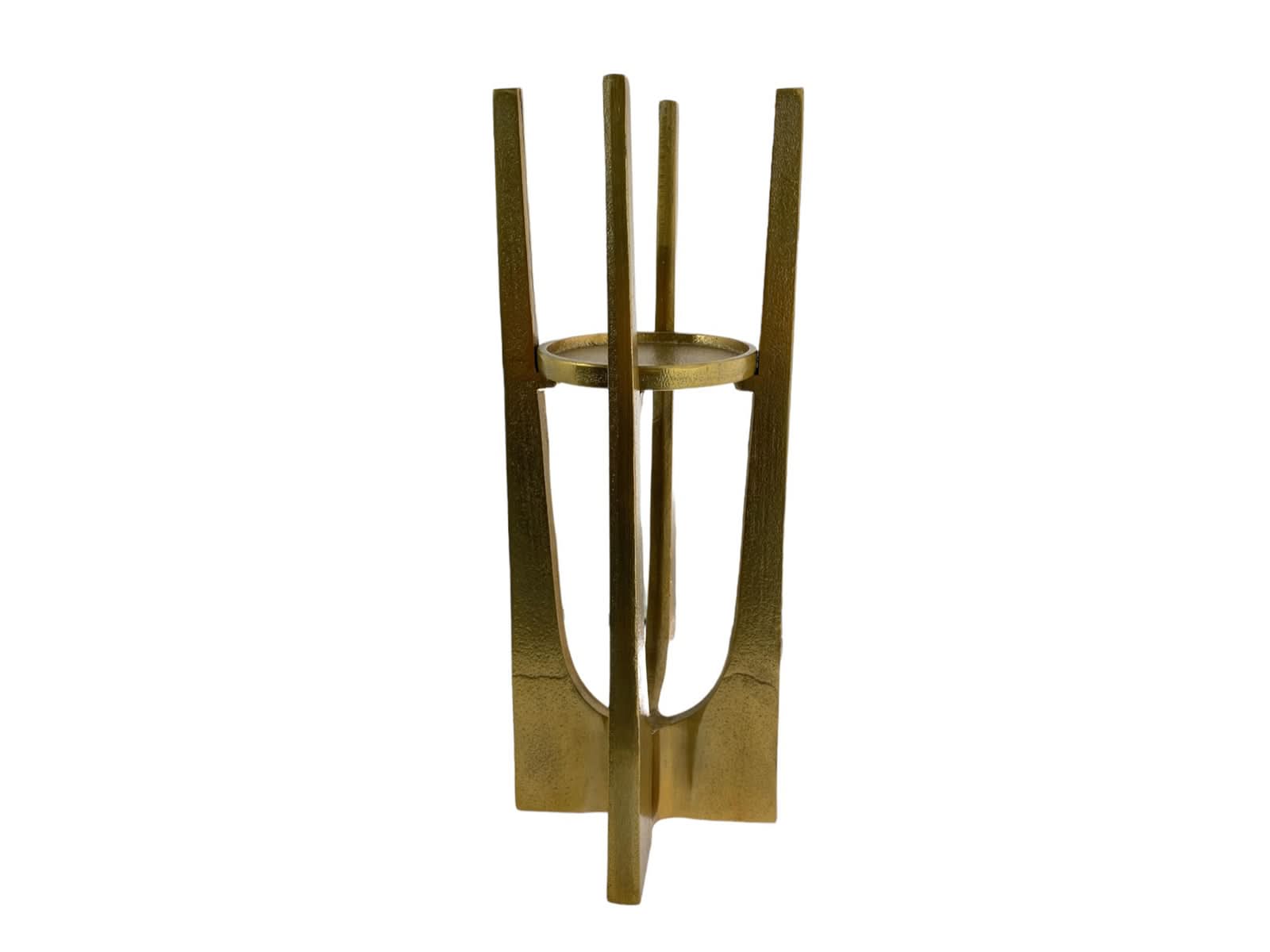 Candelabro Aluminio Dorado