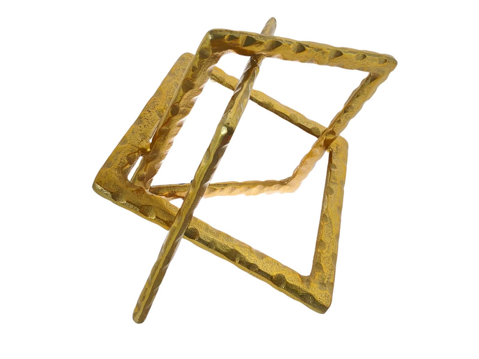 Figura Decorativa Aluminio 25Cm Dorado