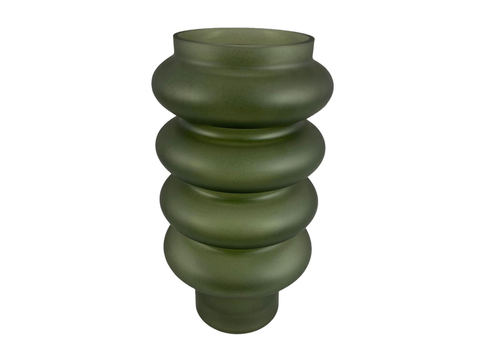 Florero Vidrio 26Cm Verde