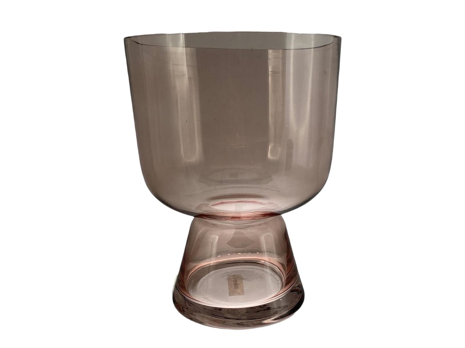 Florero Vidrio 22Cm Gris