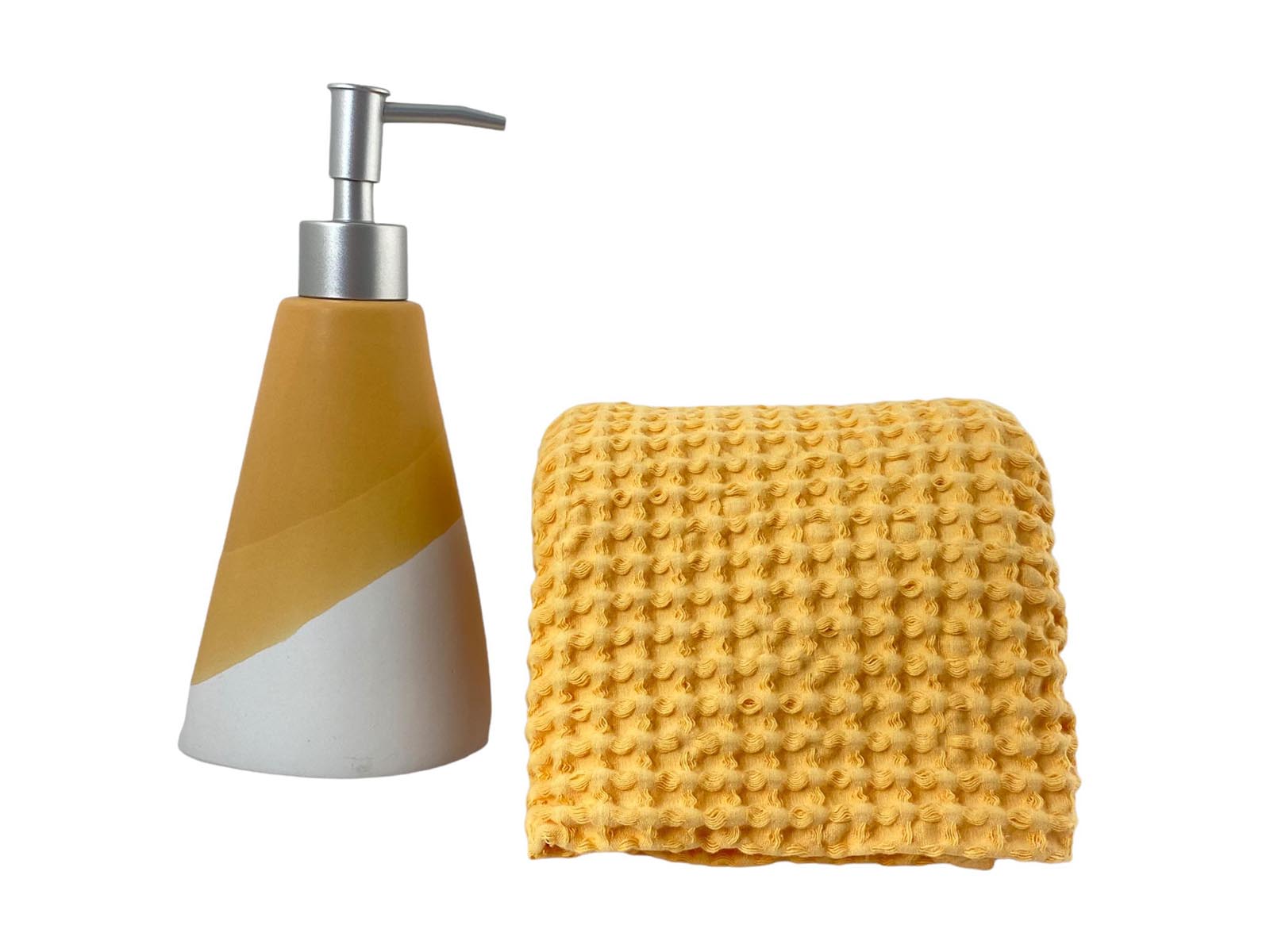 Set X 2 Accesorios Baño Amarillo