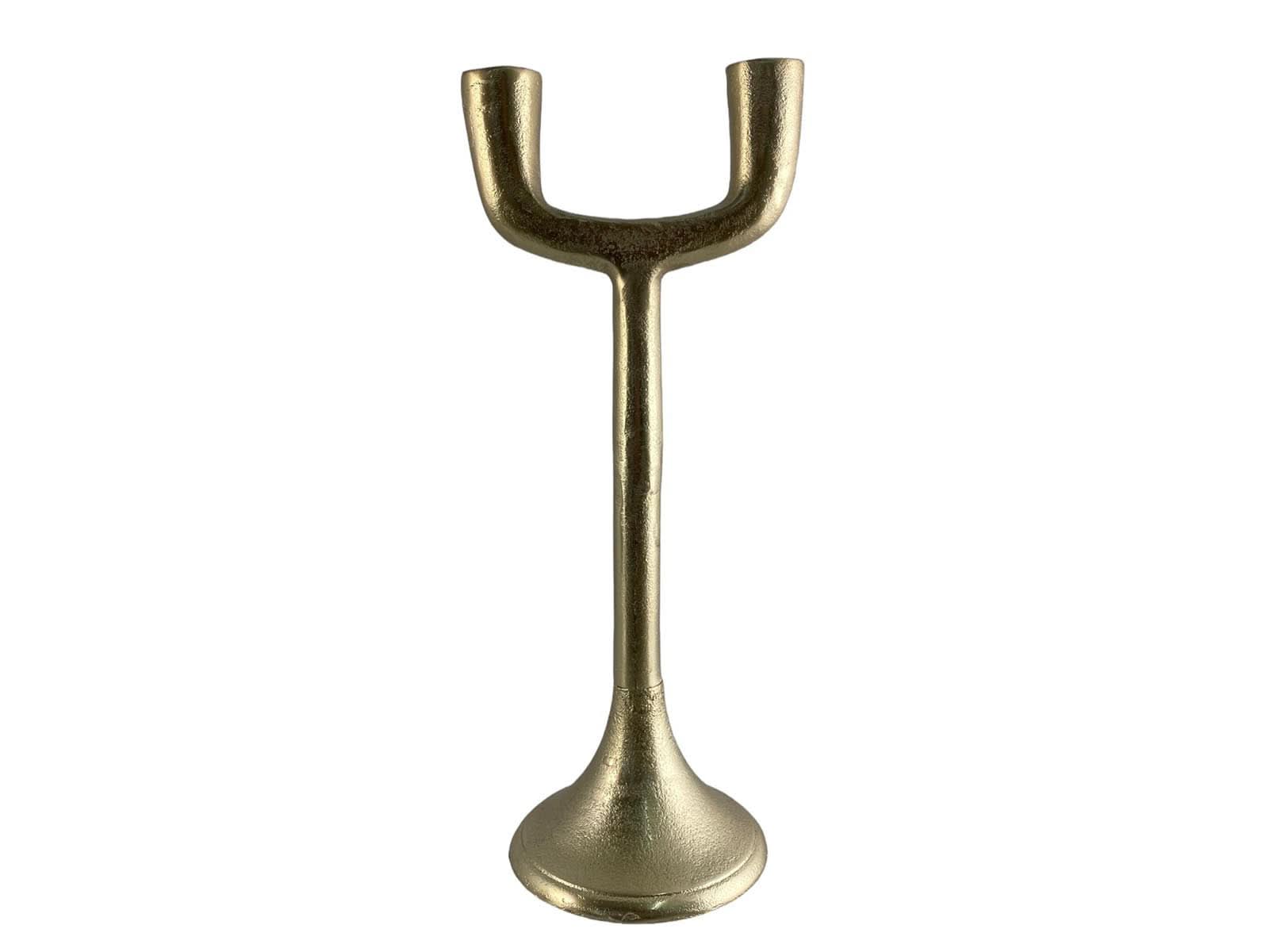 Candelabro Aluminio Dorado