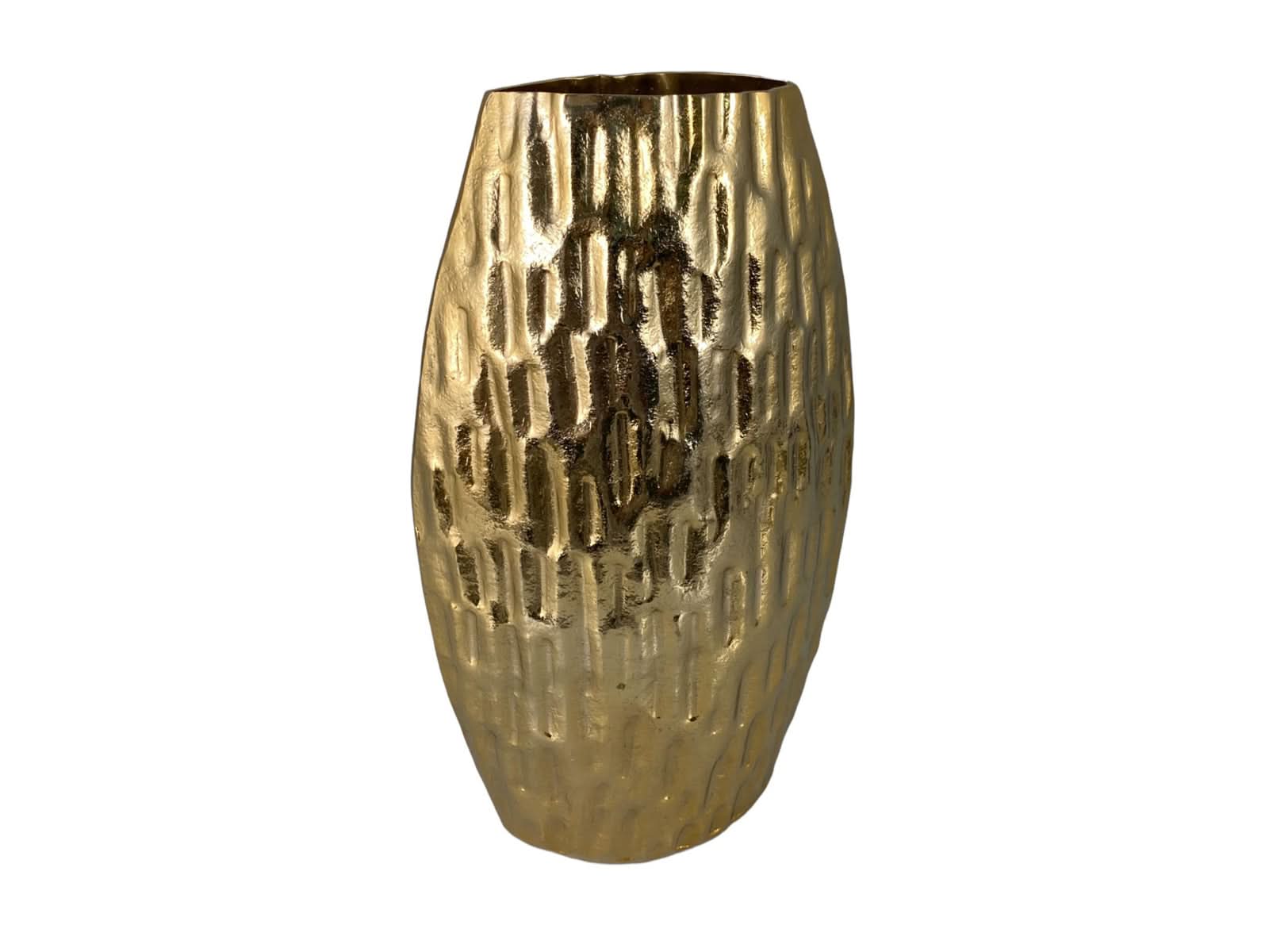 Florero Aluminio Dorado Semilla