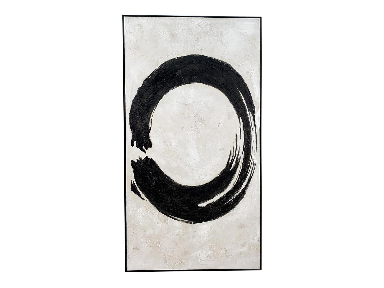 Cuadro Abstracto 82X152Cm Negro