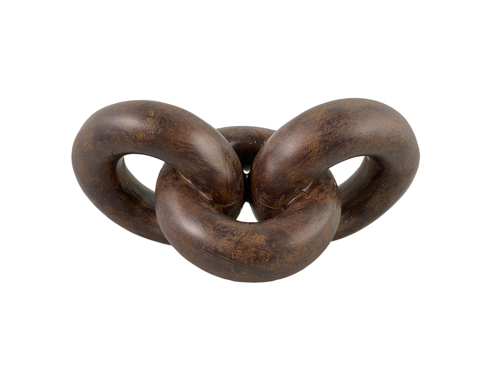 Figura Cadena Poliresina 24Cm Café