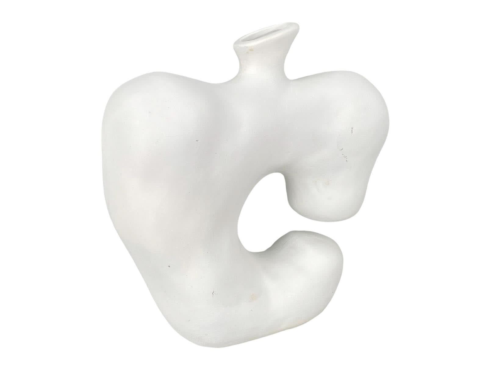 Florero Poliresina 23Cm Blanco