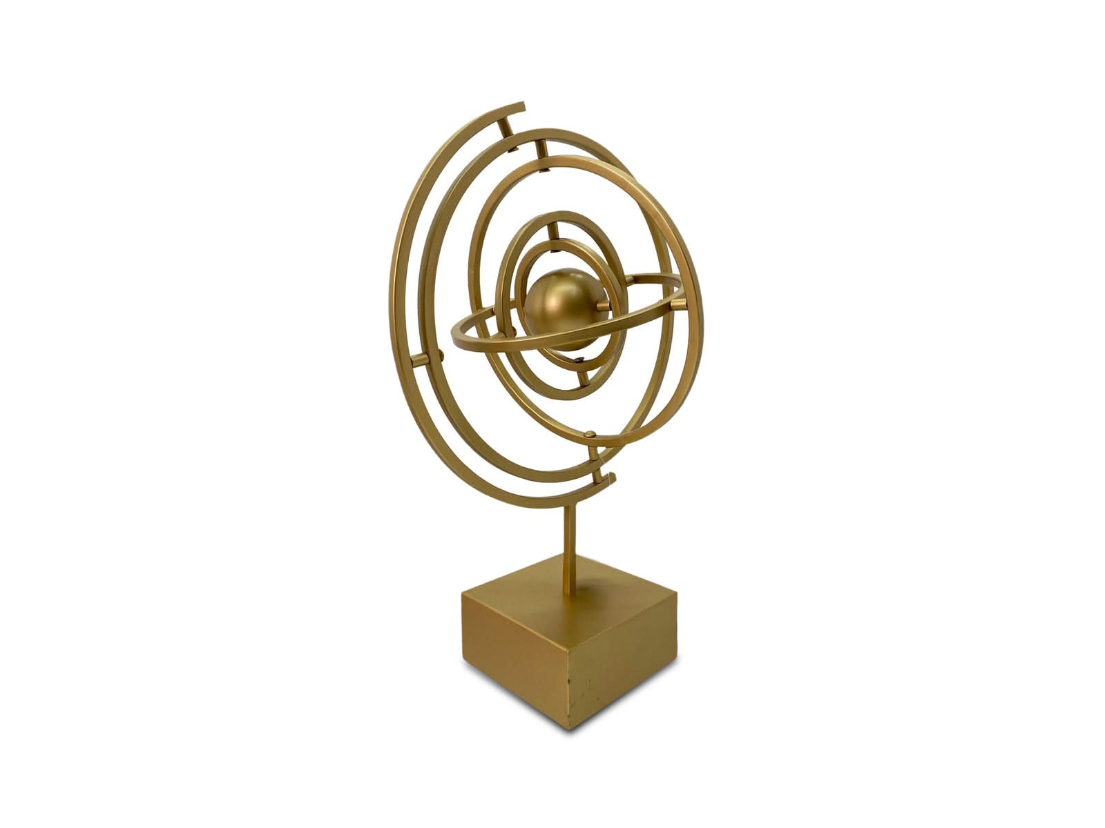 Figura Decorativa Abstracta 28X22 Cm Dorado