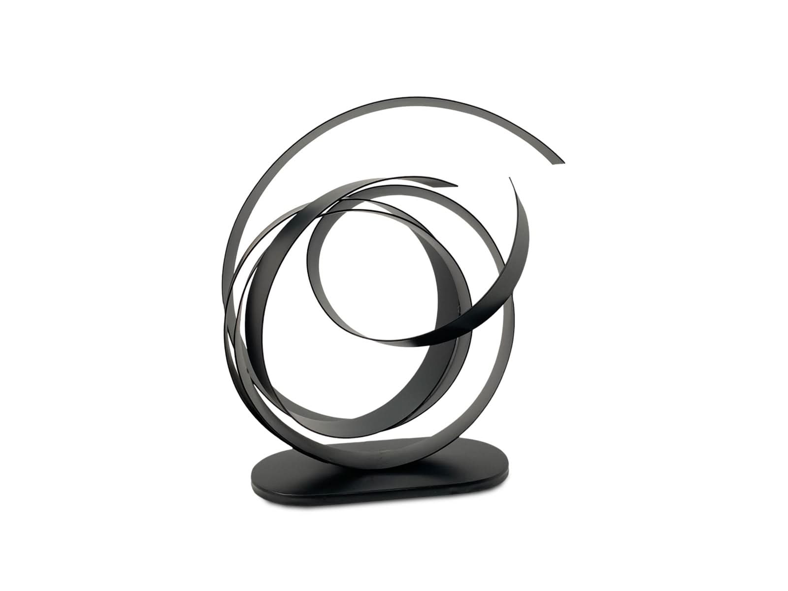 Figura Decorativa Abstracta 35 Cm Negro