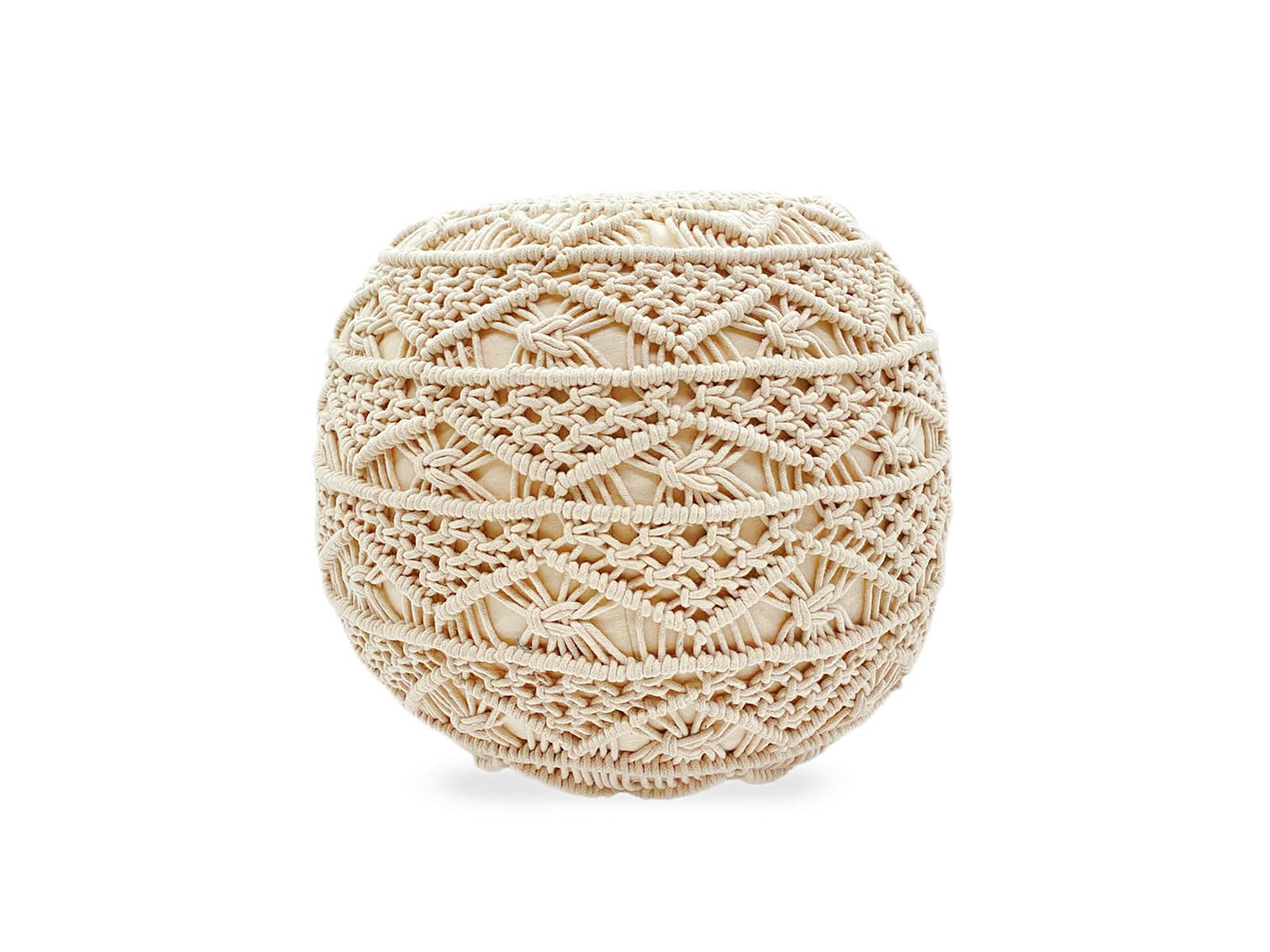 Puff Algodón 20Cm Beige