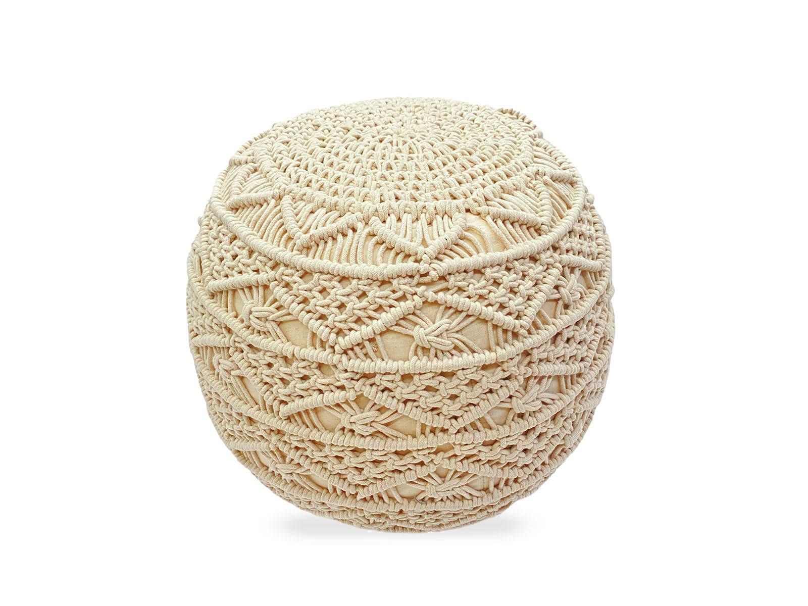 Puff Algodón 20Cm Beige