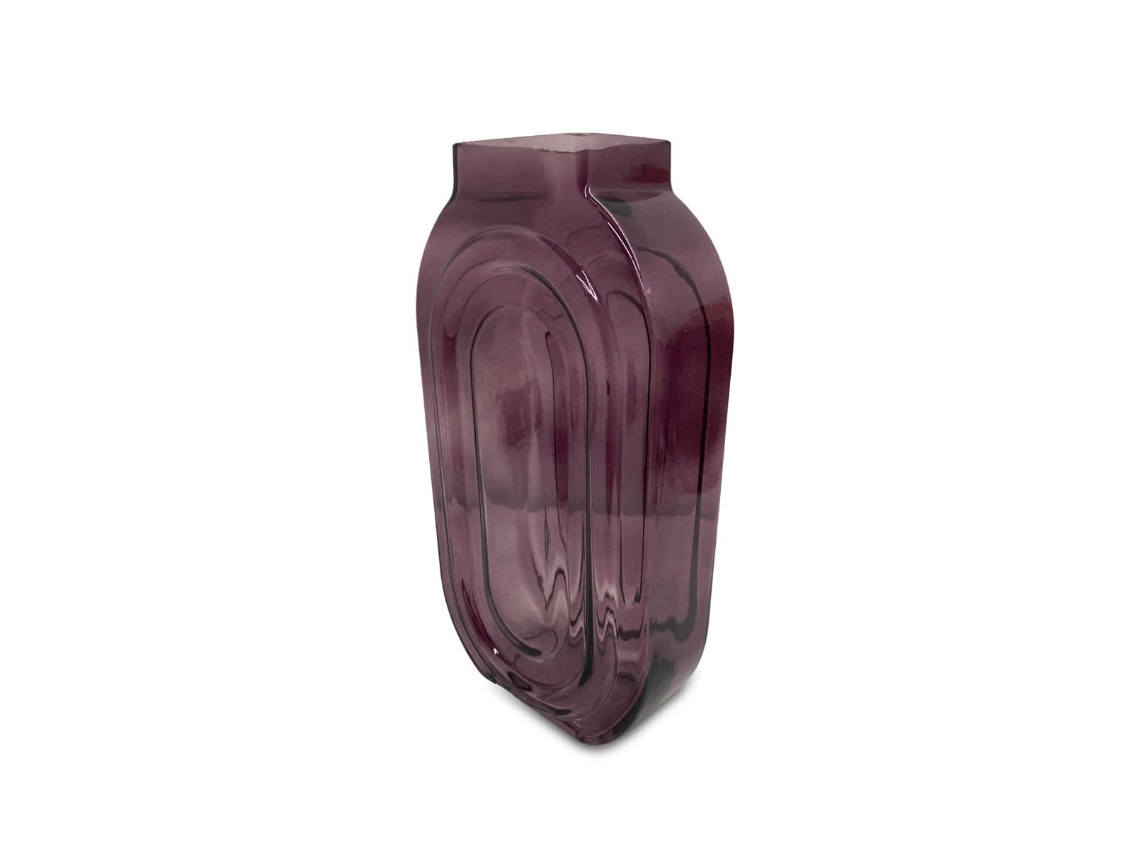 Florero Vidrio 16X30Cm Morado