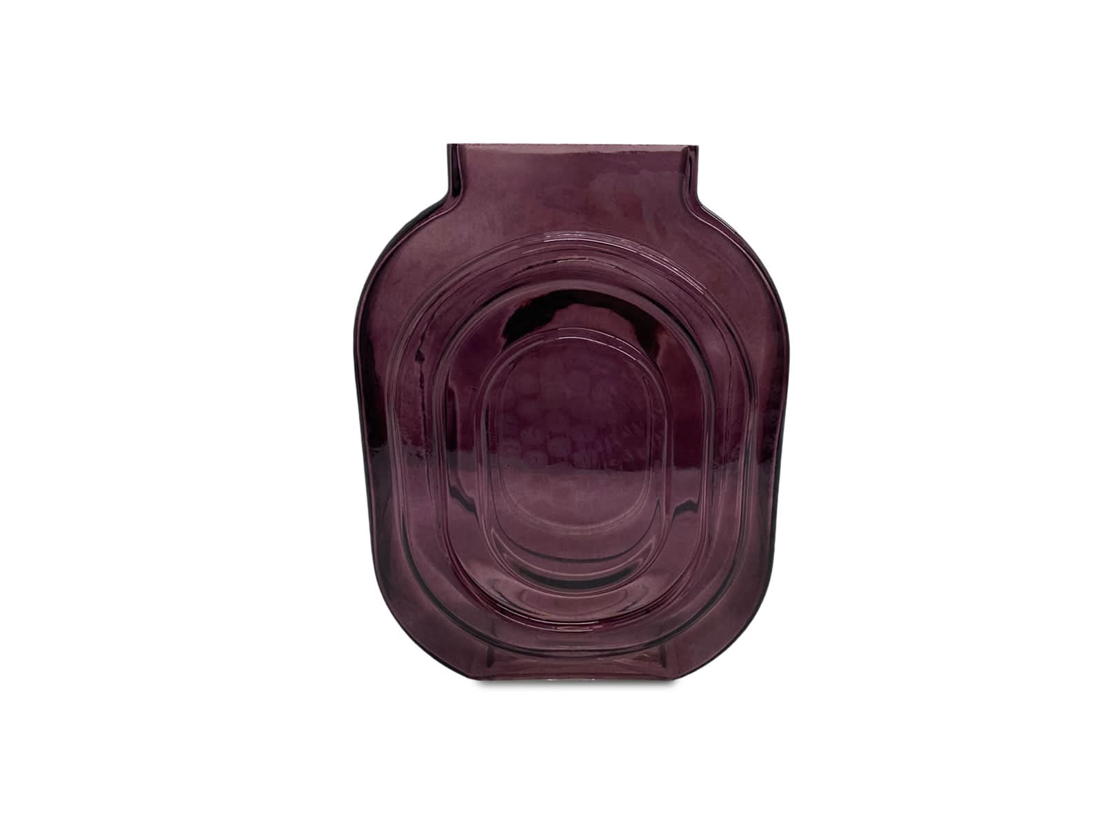 Florero Vidrio 18X25Cm Morado