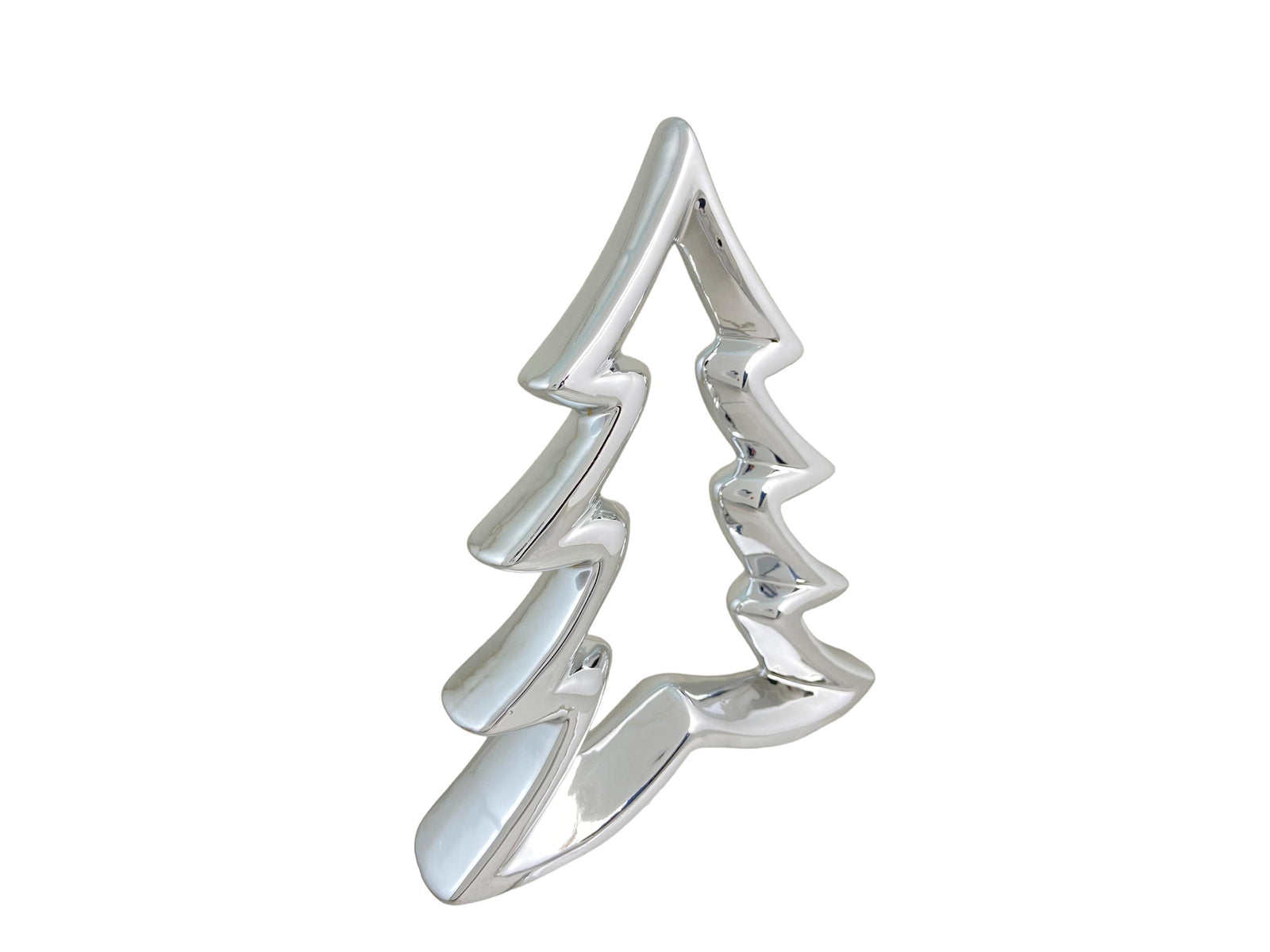 Figura Arbol Navidad 12X14Cm Plata
