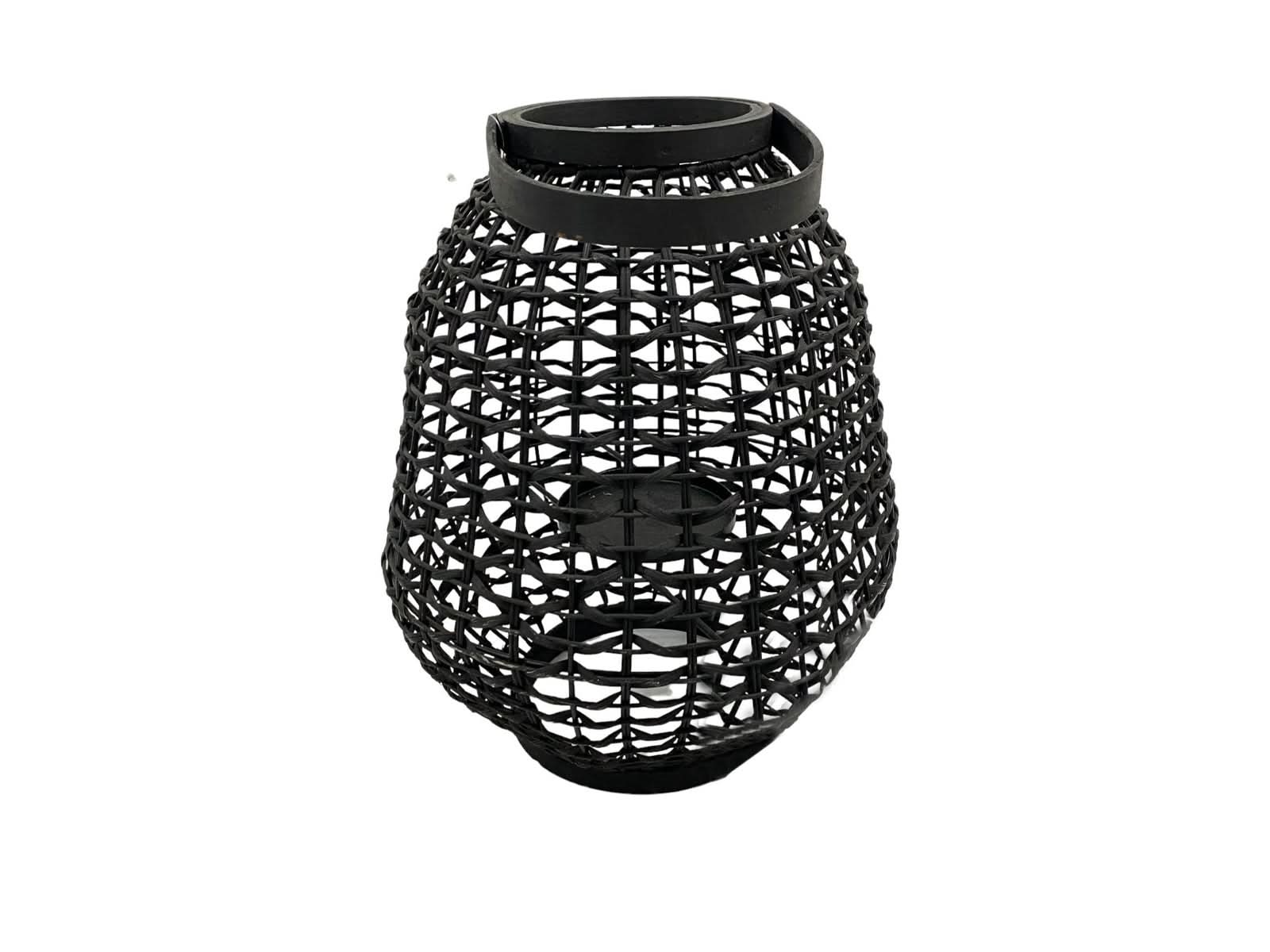 Linterna Negra Rattan