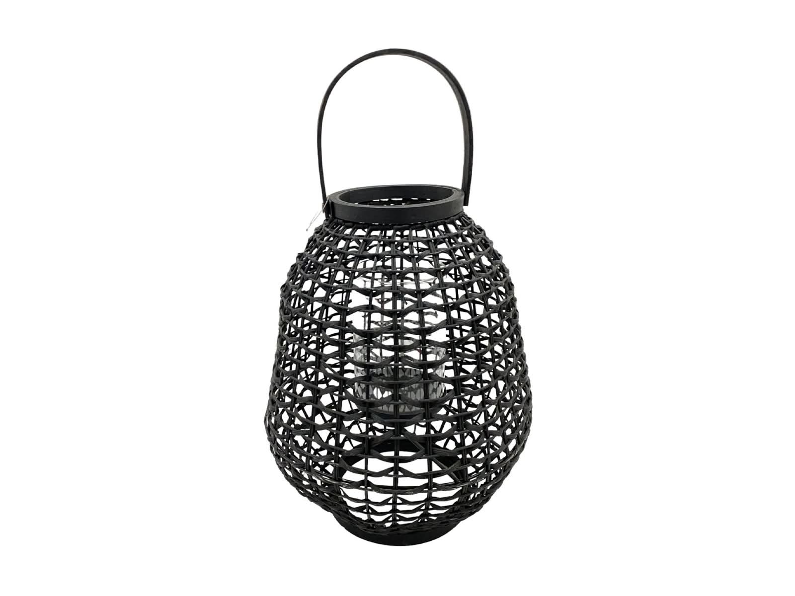 Linterna Negra Rattan