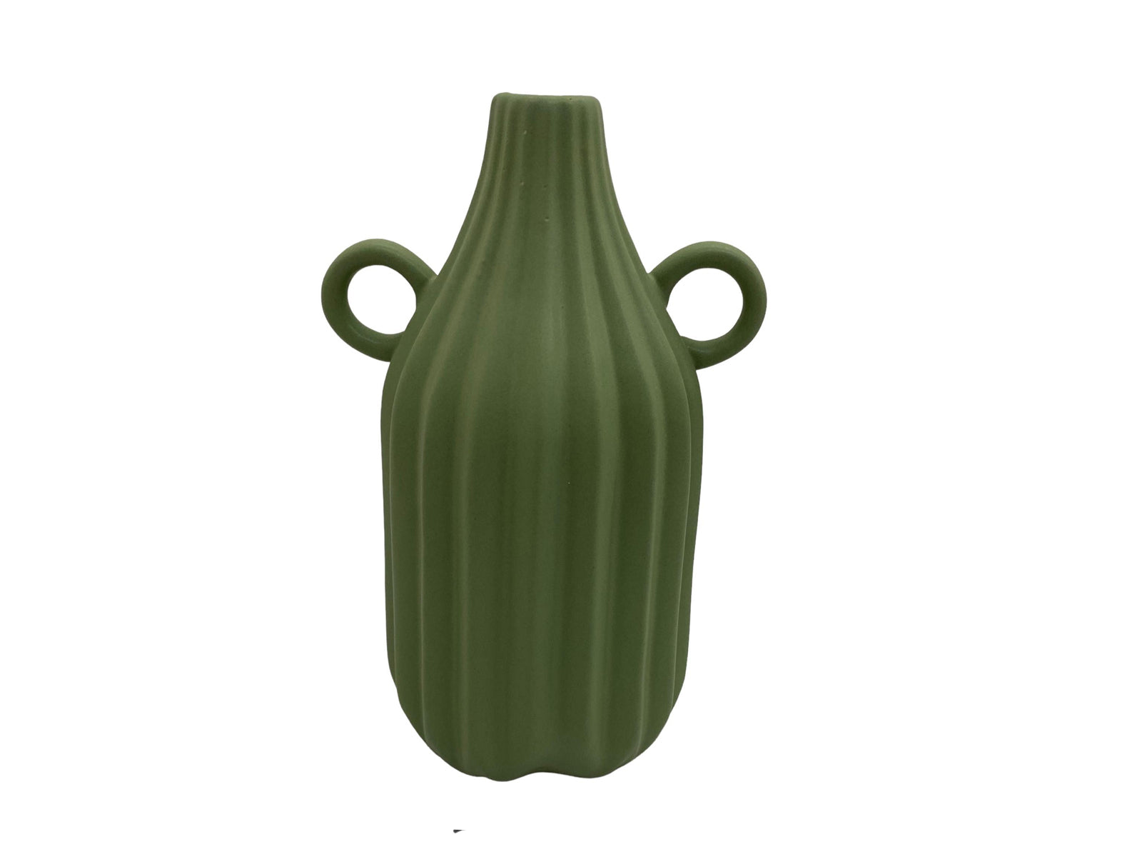 Florero Ceramica Verde
