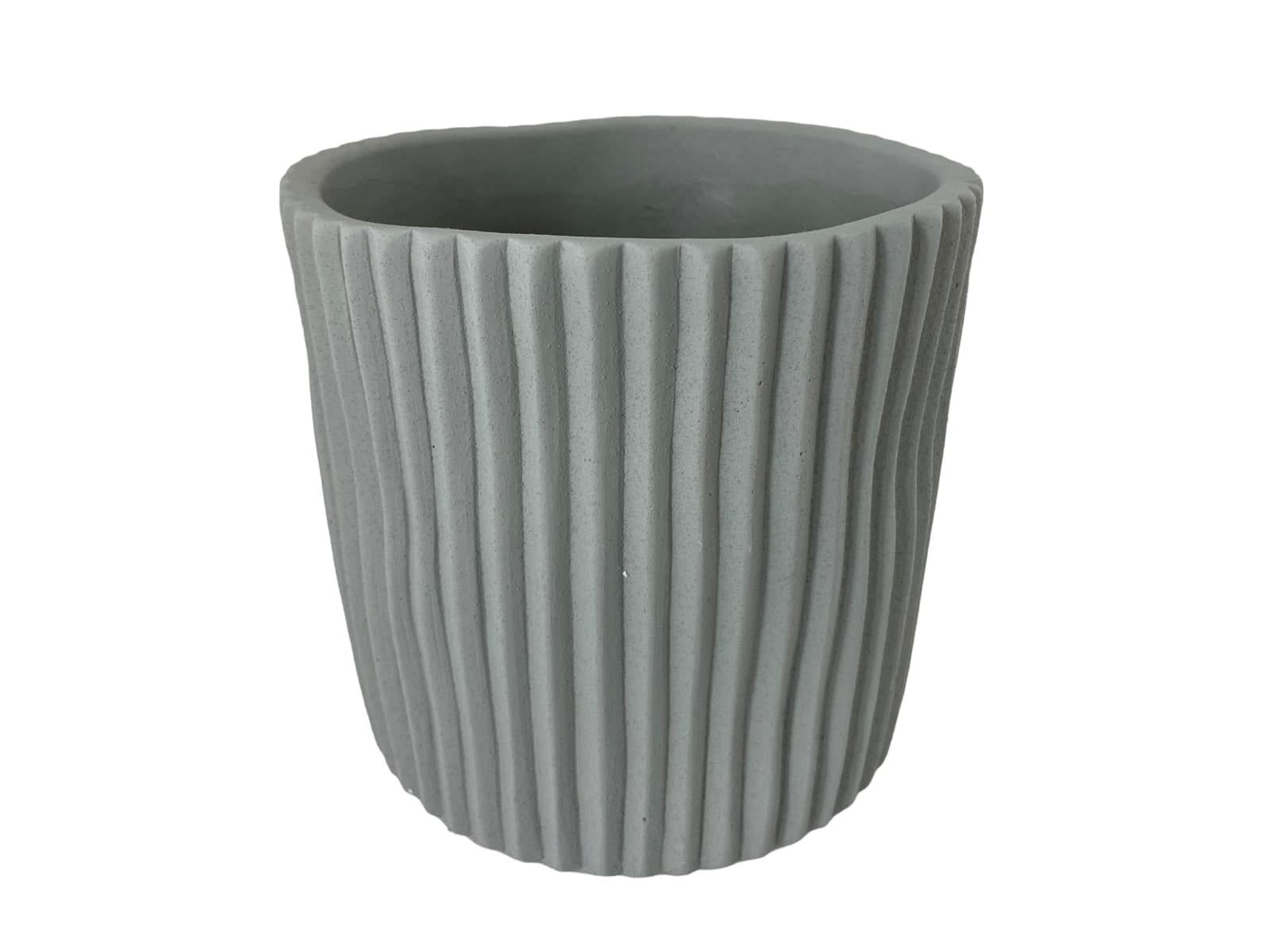 Maceta Cemento Gris Claro