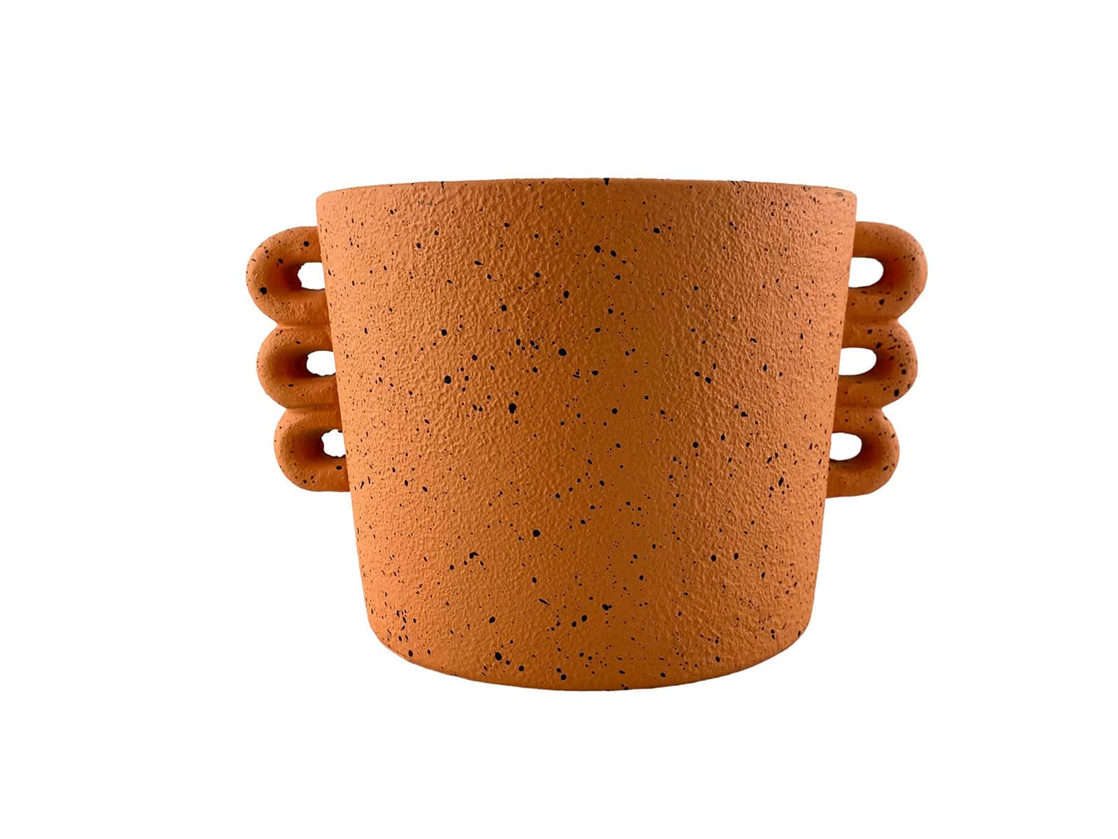 Maceta 24X15Cm Cemento Naranja