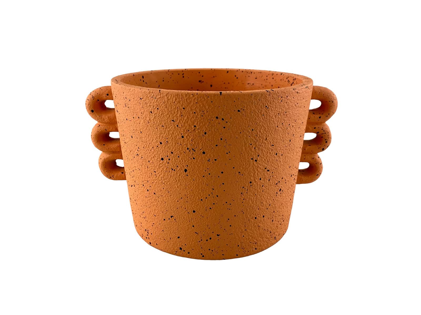 Maceta 24X15Cm Cemento Naranja