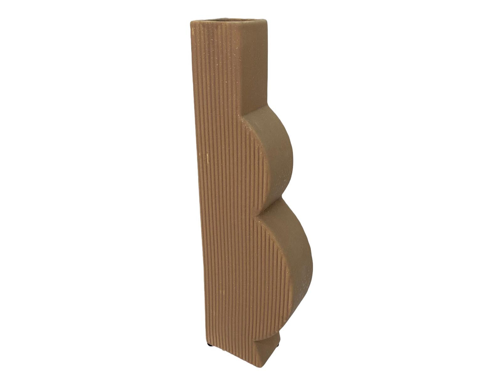 Florero Ceramica 31Cm Café