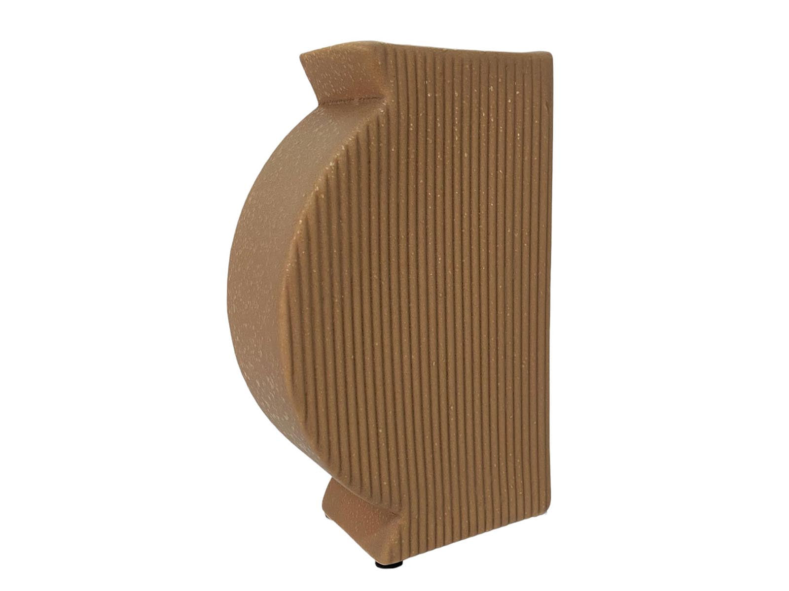 Florero Ceramica 18Cm Cafe