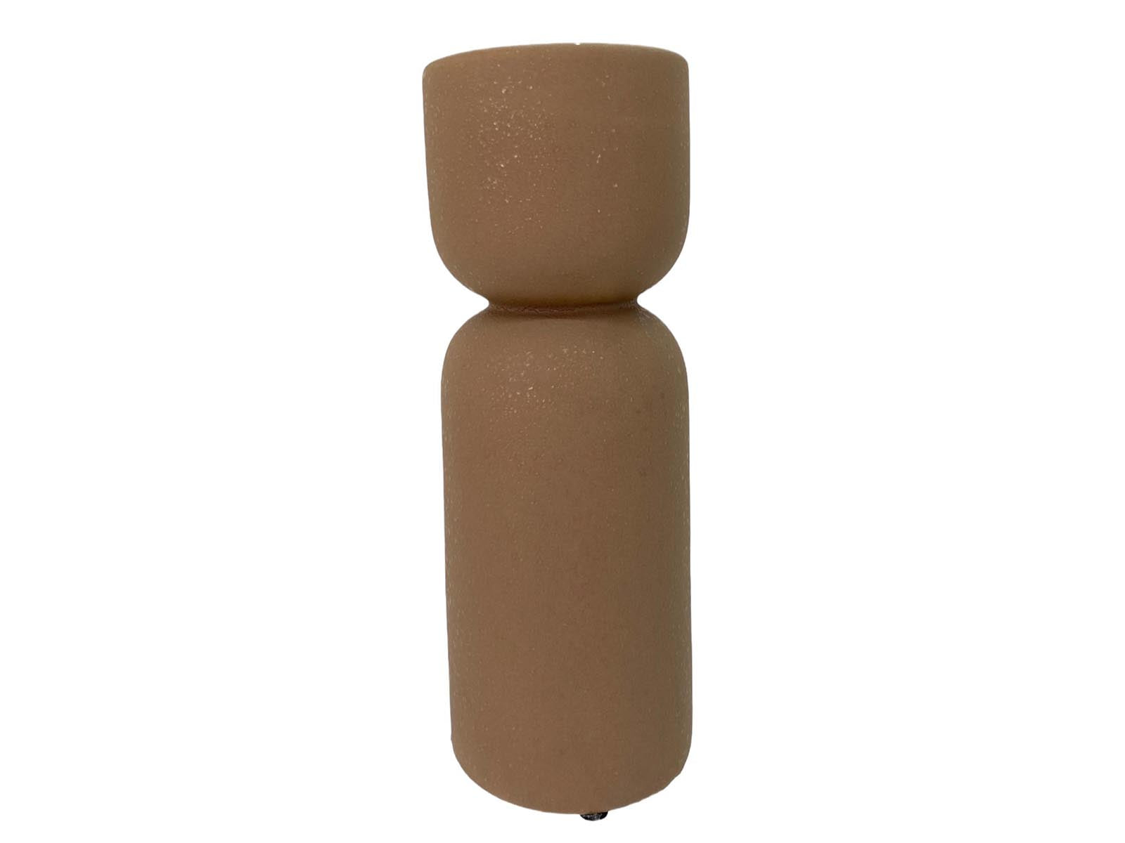Florero Ceramica 24Cm Beige