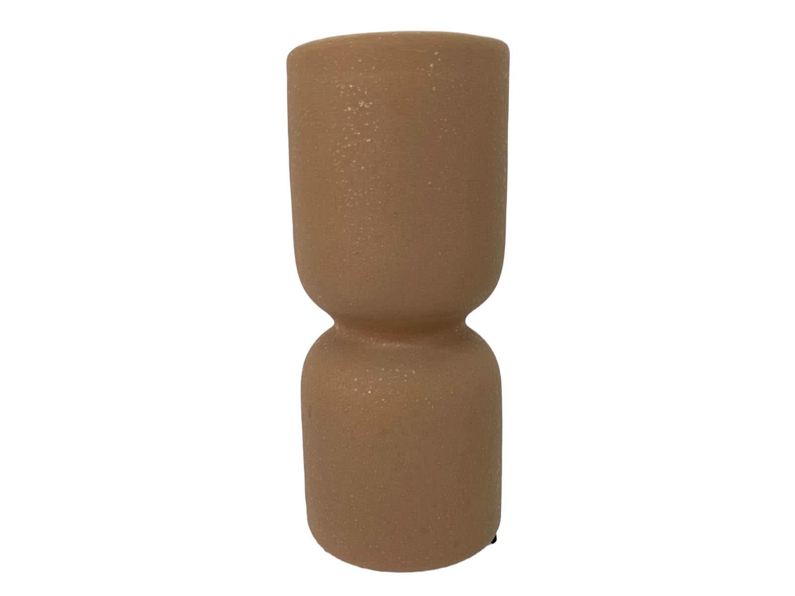 Florero Ceramica 21Cm Beige
