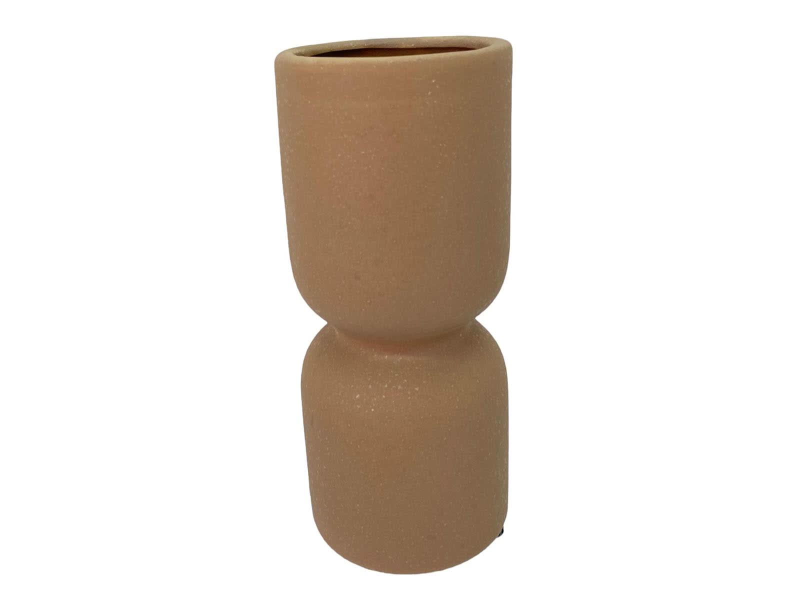 Florero Ceramica 21Cm Beige