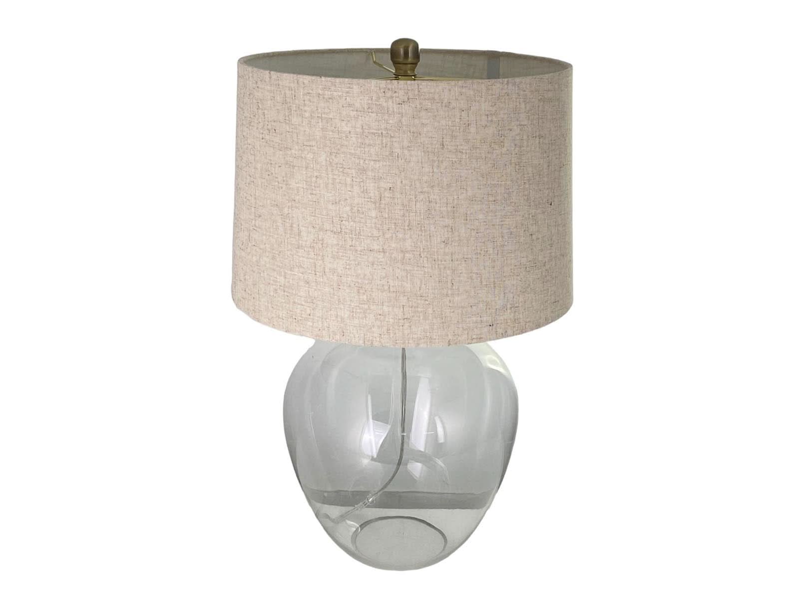 Lampara De Mesa Vidrio 66X35.5 Cm Sundance Beige