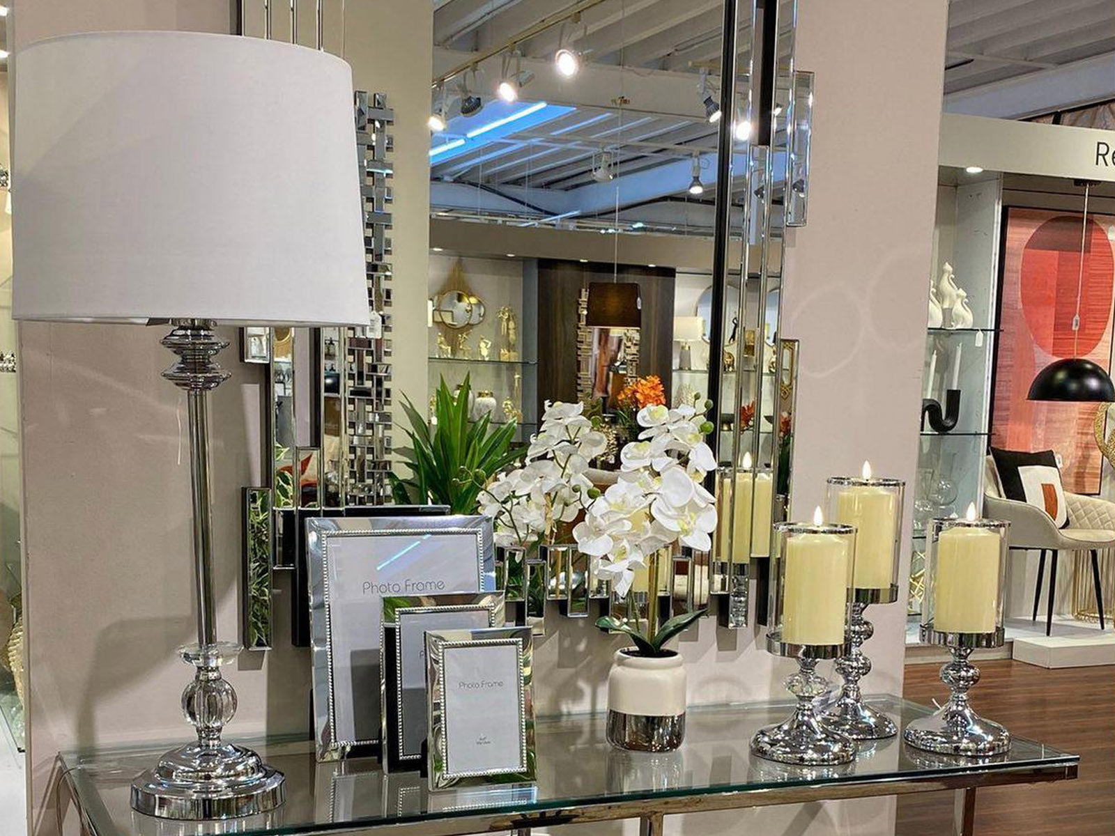 Lampara De Mesa 76X35 Cm Prestige Plata