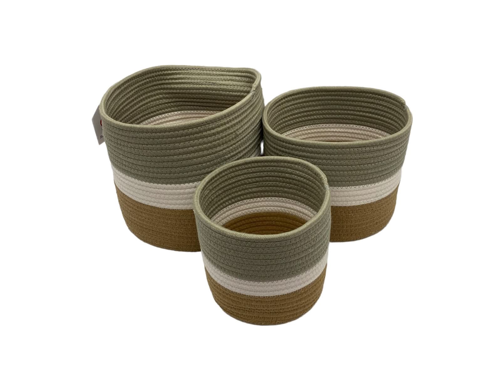 Set x3 Cestos Decorativos