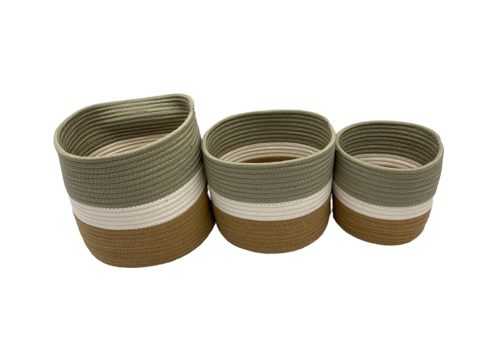 Set x3 Cestos Decorativos