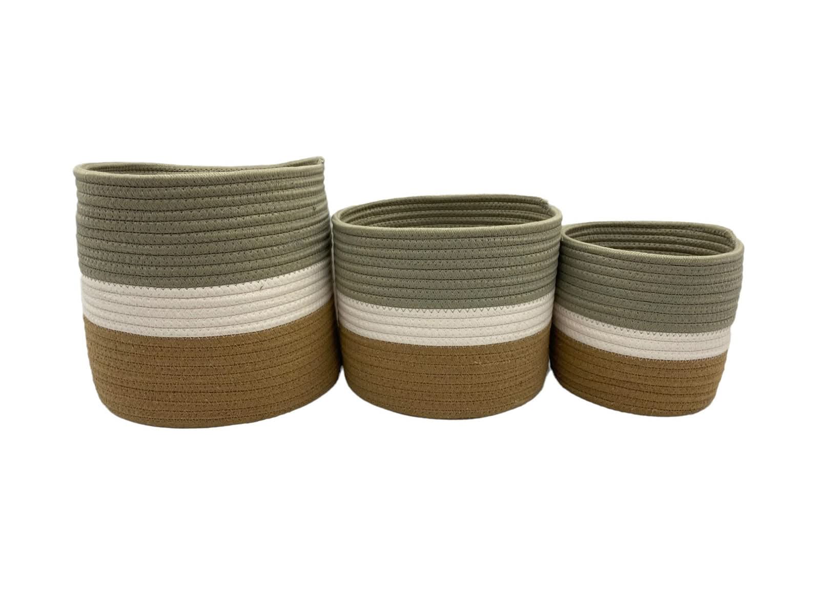 Set x3 Cestos Decorativos