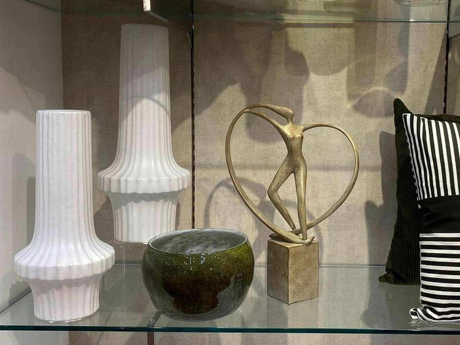 Florero Ceramica 45Cm Blanco