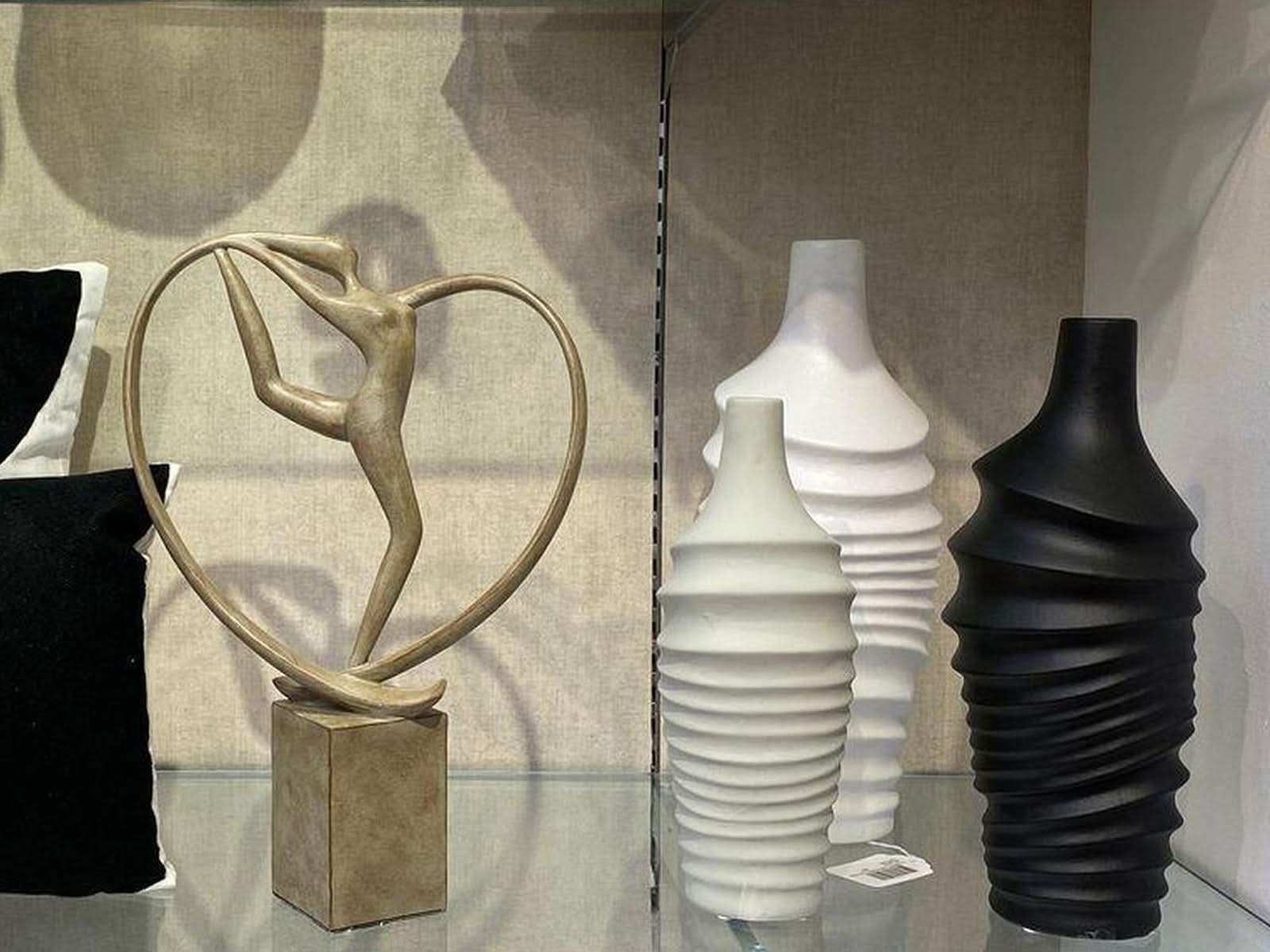 Florero Ceramica Blanco Turritella