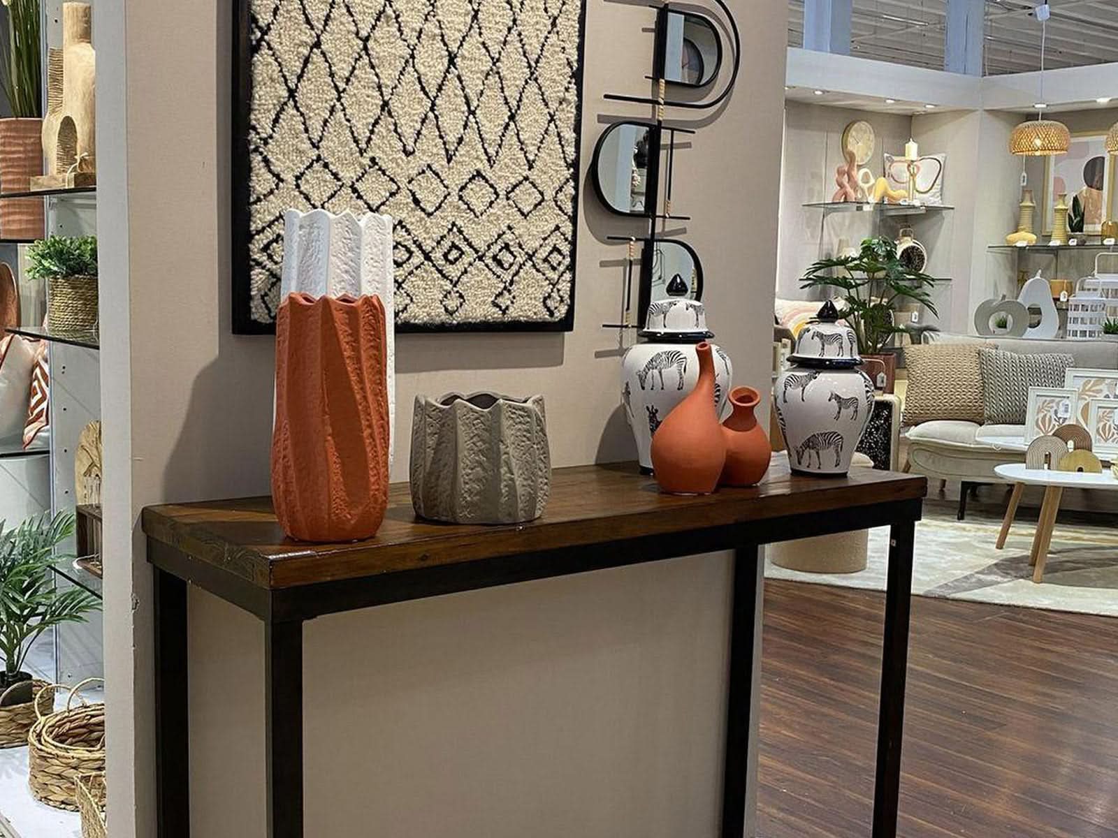 Florero Ceramica 40Cm Blanco