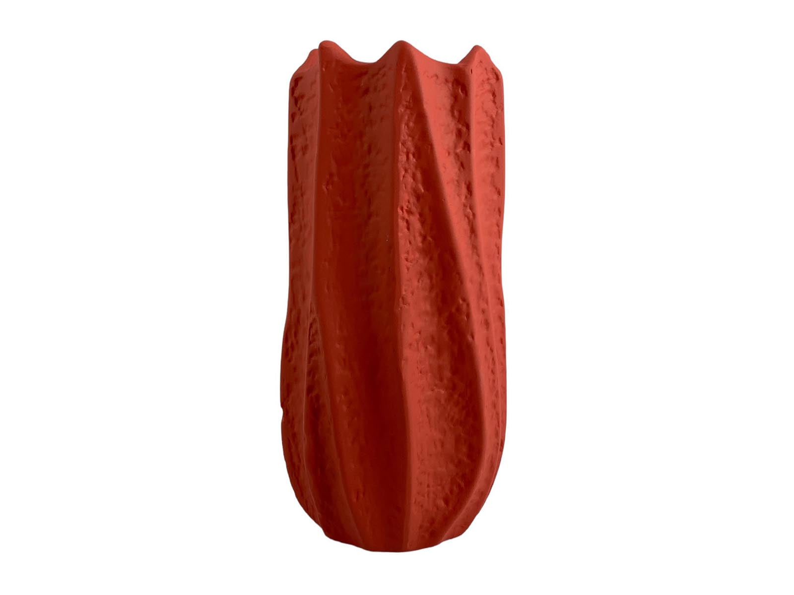 Florero Ceramica 30Cm Rojo