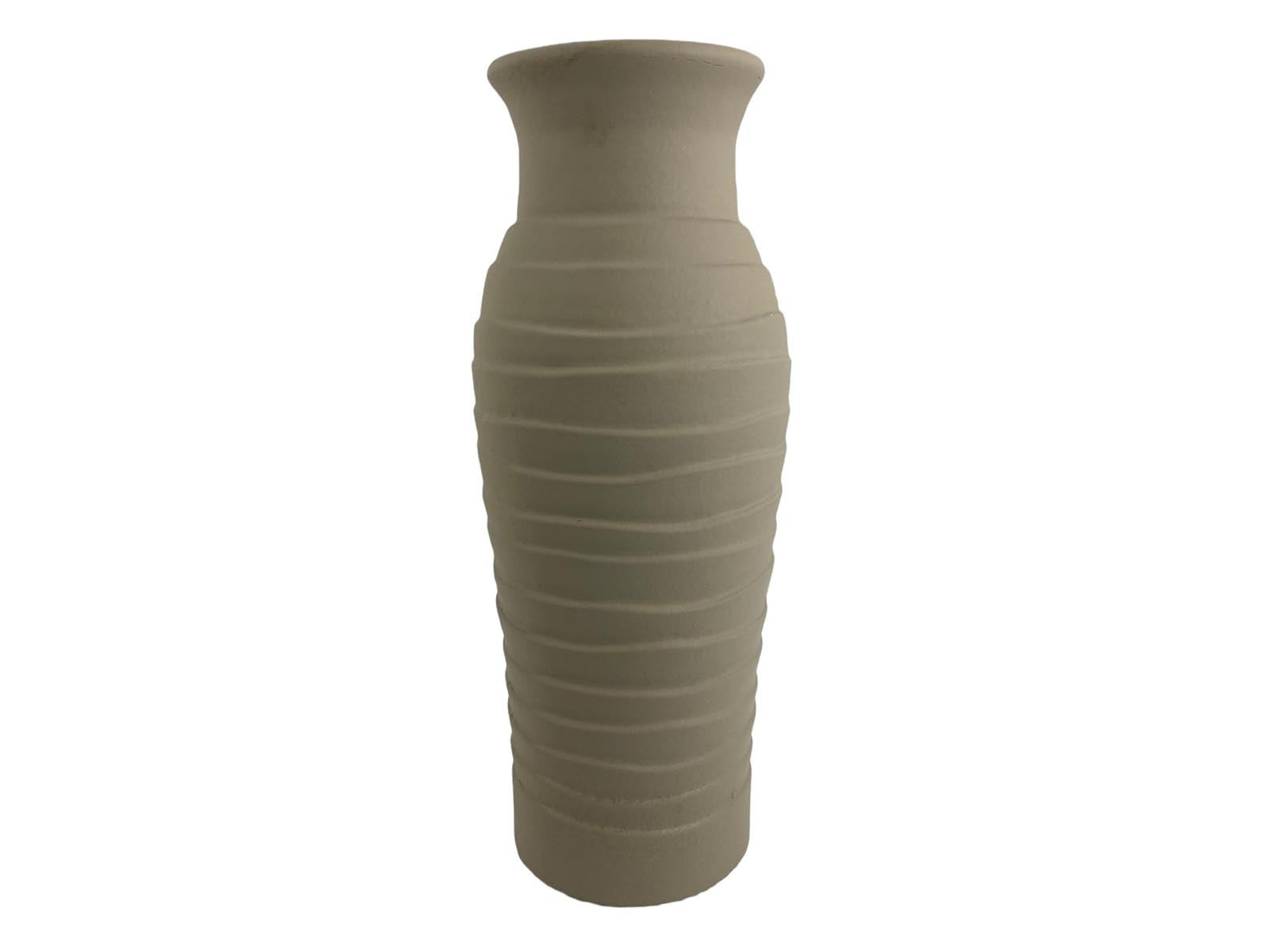 Florero Ceramica 35Cm Gris