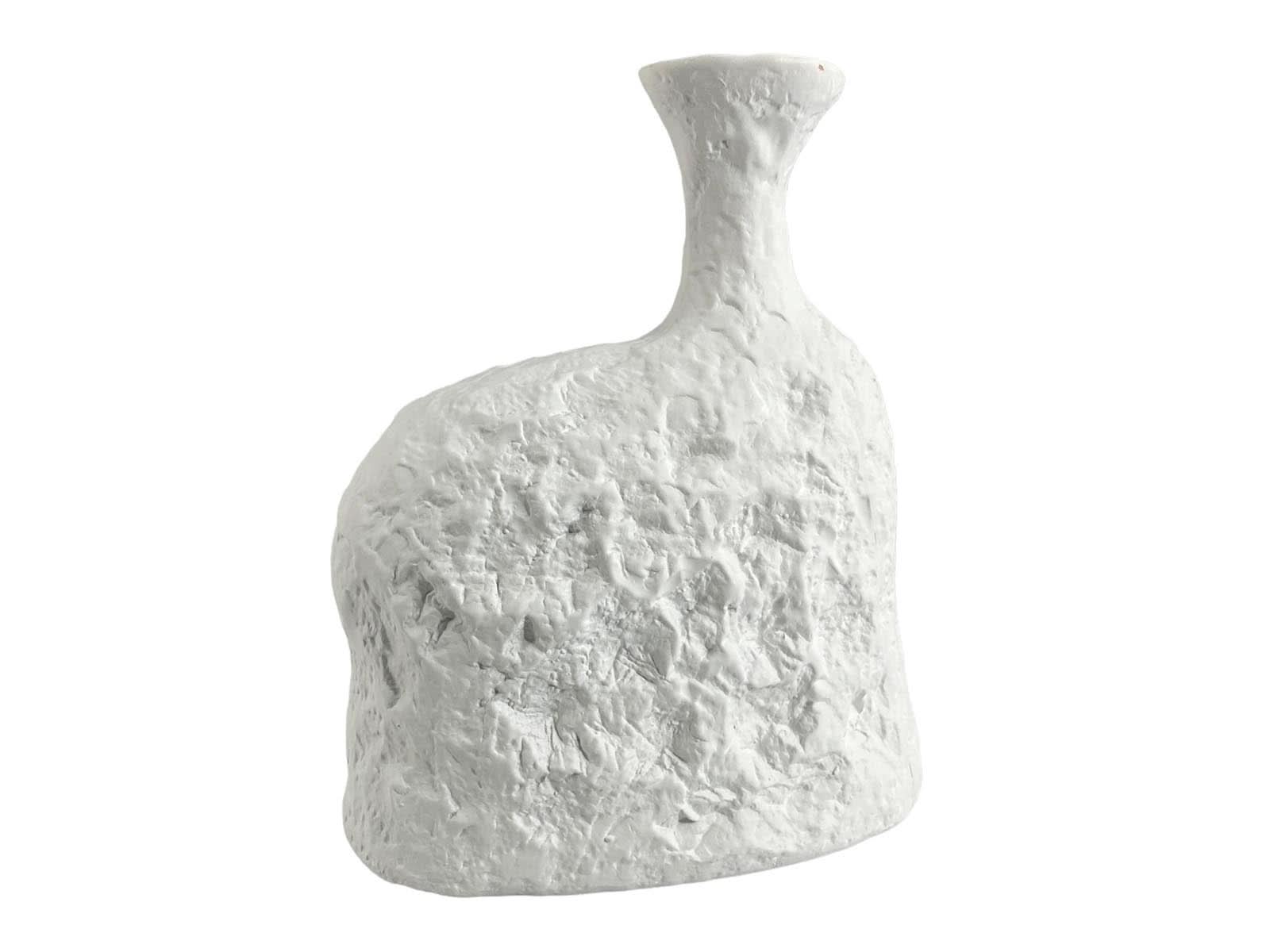 Florero Ceramica 25Cm Blanco